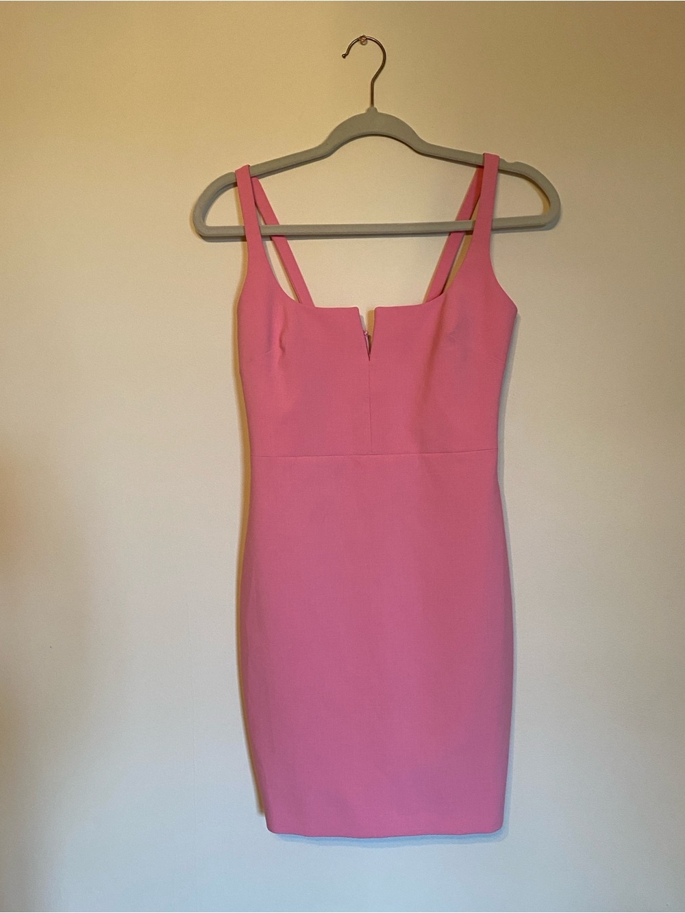 Likely Pink Square-Neck Mini Dress